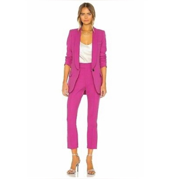 Smythe Long Shawl Blazer in Purple Violet Pink - Picture 7 of 10